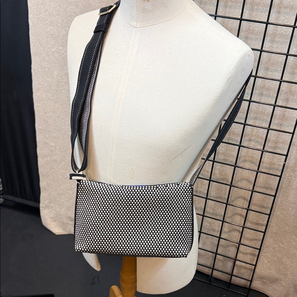Rothy's Chic Black and White Crossbody Bag